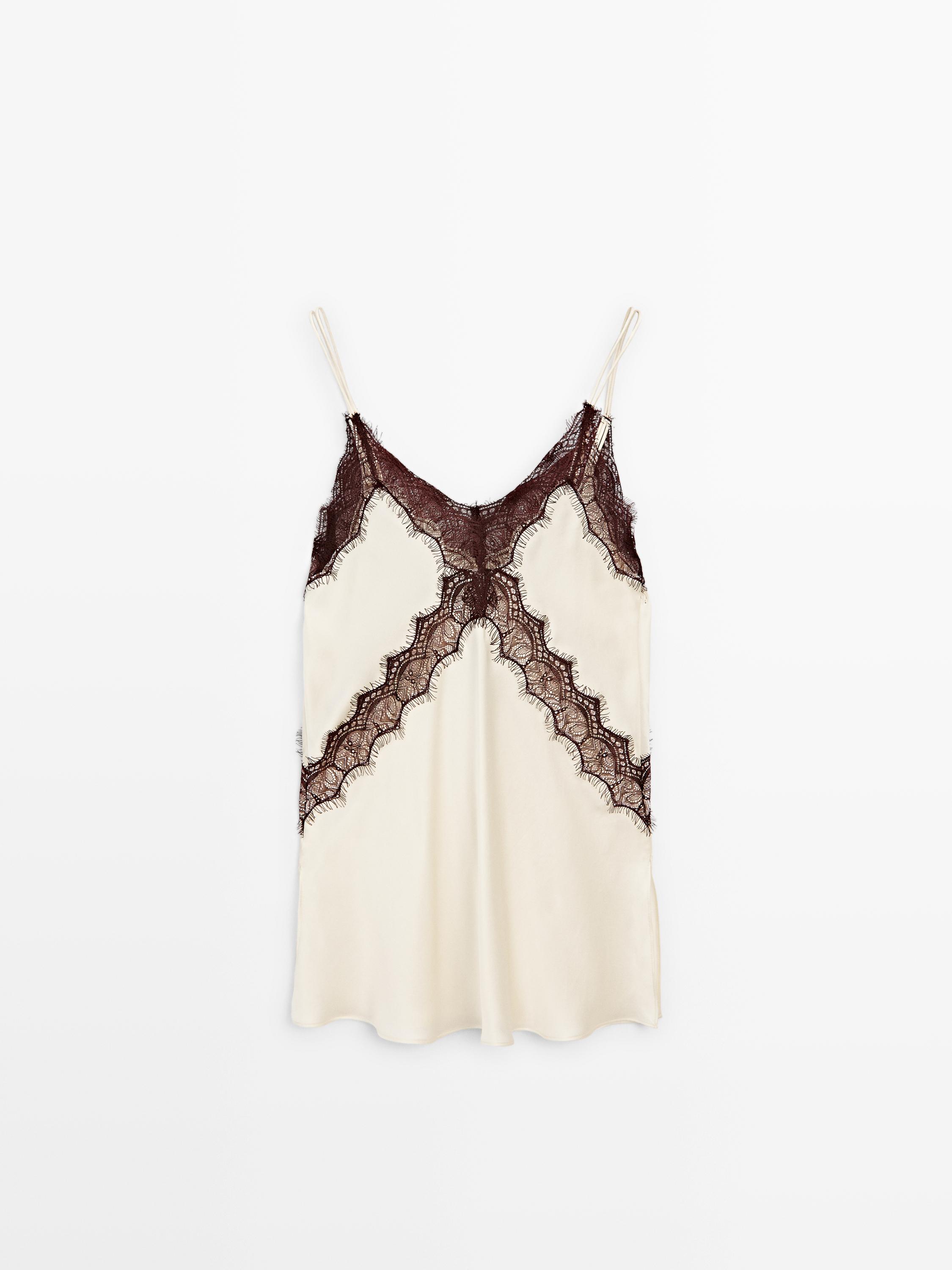 Long 100% silk camisole top - STUDIO